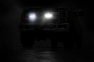 Ford F-250 Super Duty LED Light Kit - Grille Mount - Rough Country - 8